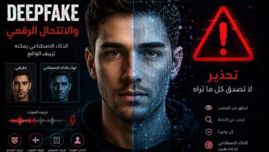Deepfake والانتحال الرقمي — كيف تكتشف المحتوى المزيف وتحمي نفسك