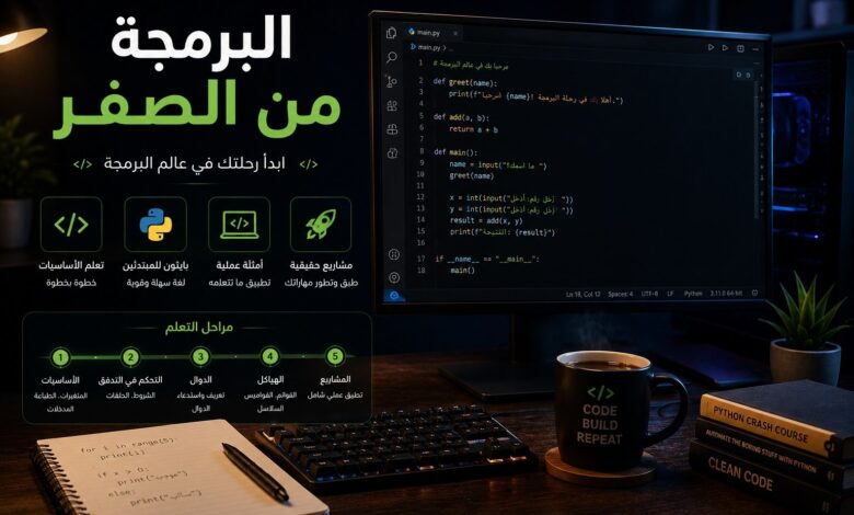 كيف تبني مهارة البرمجة من الصفر — خارطة طريق عملية
